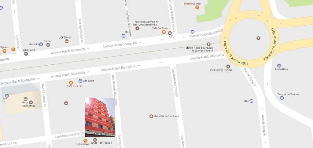 Hotel Tej Туніс Екстер'єр фото